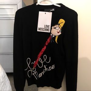 NWT Moschino Pencil Sweater